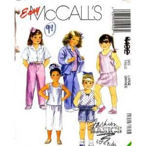  McCalls 4192 Sewing Pattern Girls Shirt Top Skirt Pants 