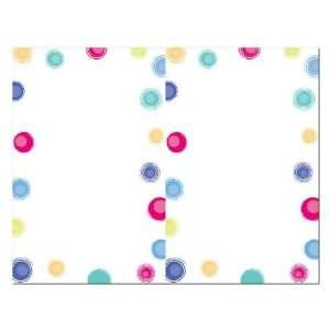   Gartner 2 Up Invitations 24 Count Multi Colored DOTs