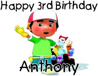 Personalized Handy Manny Cartoon Character Birthday T Shirt Infant 