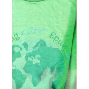  Collectible T Shirt LOVE AROUND THE EARTH (Blue on Green 