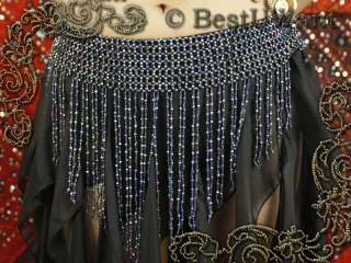 Belly Dance Bead Hip Scarf Belt Skirt Costume PLUS SIZE  