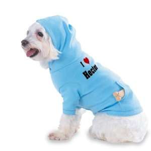 /Heart Hector Hooded (Hoody) T Shirt with pocket for your Dog or Cat 