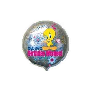  18 Tweet Birthday Wishes Foil Balloon   Mylar Balloon 