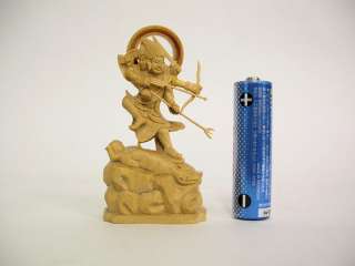 Buddhism Mini Wood Statue; MARISHITEN (Marici)  