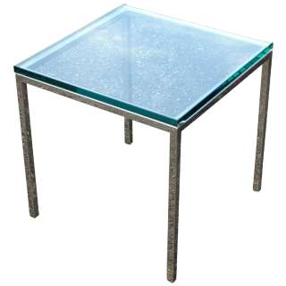 18 Brueton Style Minimalist Stainless Steel Low Table  
