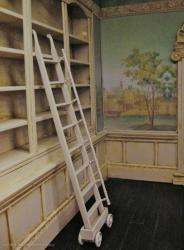 Dollhouse Miniature The Orleans Study Hand Crafted Room Box  