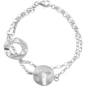  Vermeil Link Bracelet in Sterling Silver Jewelry