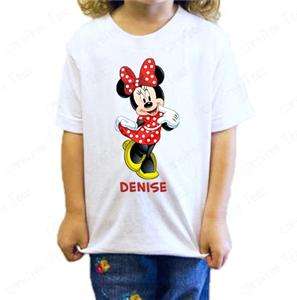 Disney Minnie Mouse T Shirt Personalized birthday year  