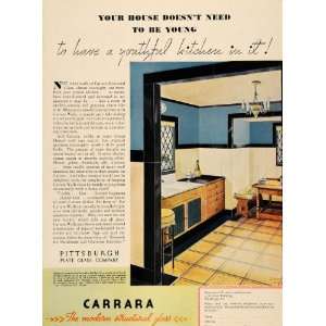   Plate Glass Kitchen Walls   Original Print Ad