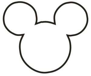 MICKEY MOUSE HEAD STICKER DECAL CHOOSE SIZE & COLOR  