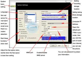 hopping camera supported 4 cameras maximally 20 60 c settings