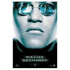 Matrix Reloaded   Morpheus Glasses   27x39 Movie Poster  