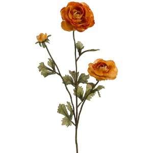  27 Ranunculus Spray x3 Mustard (Pack of 12)