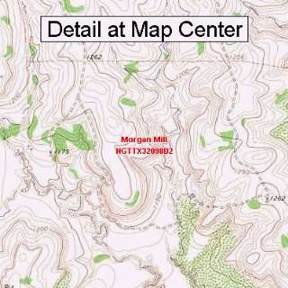  USGS Topographic Quadrangle Map   Morgan Mill, Texas 