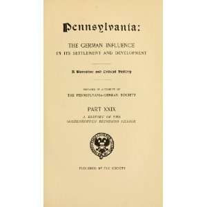   Montgomery County, Pennsylvania (1727 1819) William John Hinke Books