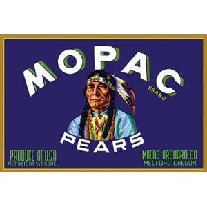  Mopac Brand Pears by Unknown 18x12