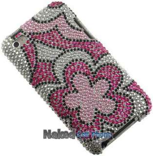 PINK DIAMOND FLOWER CASE FOR iPOD TOUCH 4 4G 4th GEN  