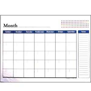   22 Undated 12 Months Desk Pad Calendar, Case Pack 48