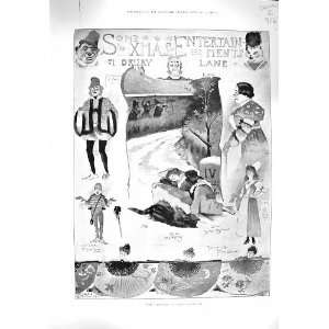   DAMAGED PRINT 1895 THEATRE WHITTINGTON OLYMPIA LYCEUM