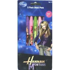  Disney Hannah Montana 5 Pack Stick Pens (Ships First Class 