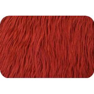  Faux Fur Mongolian Red 58 to 60 Inch Fabric By the Yard 