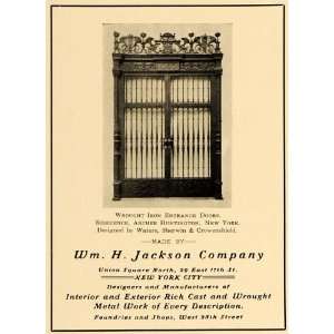  1905 Ad William H Jackson Metalwork Archer Huntington Home 