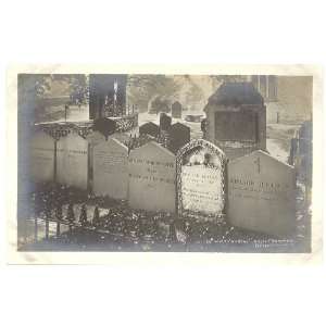 1930s Vintage Postcard Grave of William Wordsworth Grasmere England UK