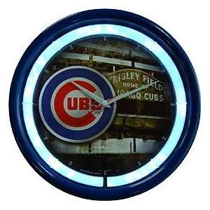  Chicago Cubs Wrigley Field Plasma Clock