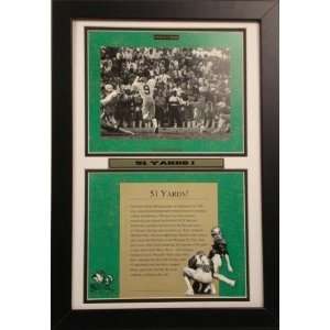  Notre Dame Hometown Heroes 51 yards 12x18 Double Frame 