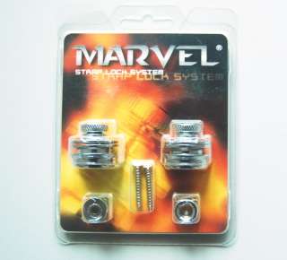 Marvel Chrome Strap Lock System Button   Easy to Use  