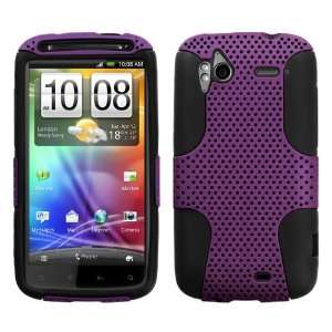   Tone Design Purple/Black Protector Case for HTC Sensation 4G T mobile