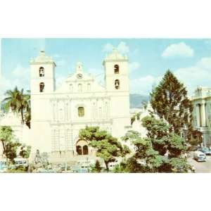   Vintage Postcard Cathedral   Teguciagalpa Honduras   Central America