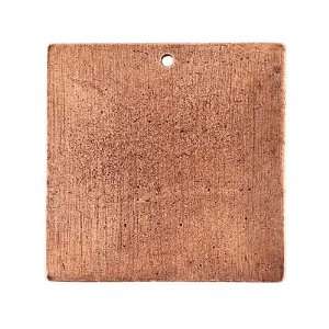  Nunn Design Antiqued Copper Plated Square Flat Tag Pendant 