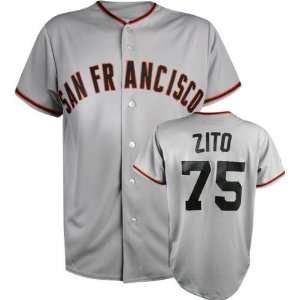  Barry Zito Majestic MLB Road Grey Replica San Francisco 