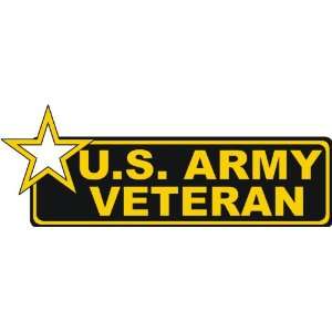  U.S. Army Star Veteran Vinyl bumper sticker 9 Decal 