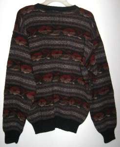  Vintage 100% Wool Sweater Mens M Medium  