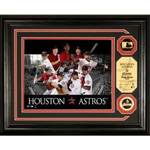  MLB Houston Astros Team Force 24KT Gold Coin Photo Mint 