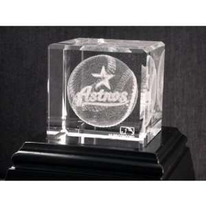  Houston Astros Crystal Desk Cube