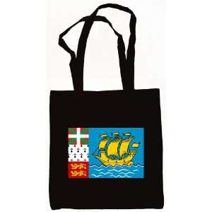  Saint Pierre And Miquelon Flag Tote Bag Black Everything 