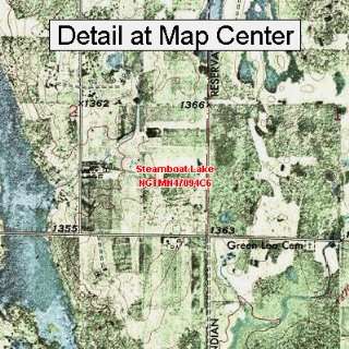   Map   Steamboat Lake, Minnesota (Folded/Waterproof)