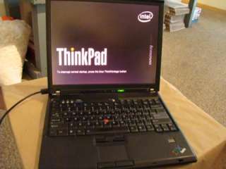 IBM Thinkpad T60 Lenovo Laptop 14 Intel Core Duo 1.83GHZ 1GB Ram no 