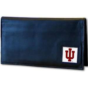  Indiana Hoosiers Deluxe Leather Checkbook Cover Sports 