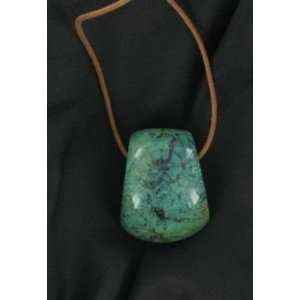  AAA AQUA TURQUOISE SHIELD SHAPED PENDANT 39mm 