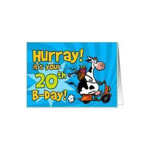  Hurray its your 20th birthday Card Toys & Games