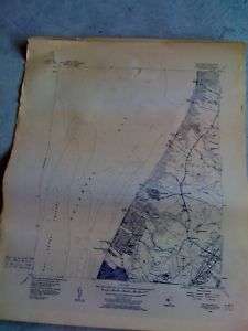 OLD 1949 US Commerce Map Rio Grande Cape May NJ LOOK  