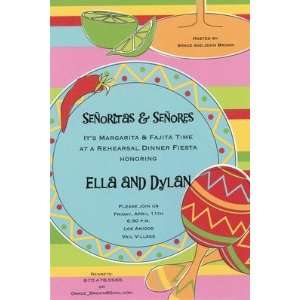 Fiesta Placesetting, Custom Personalized Adult Parties Invitation, by 