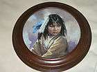   COLLECTION NATIVE AMERICAN A SECRET GLANCE INDIAN MAIDEN PLATE