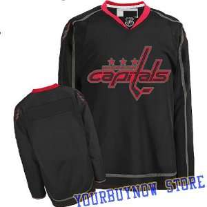 Gear   Washington Capitals Blank Black Ice Jersey Hockey Jersey (Logos 