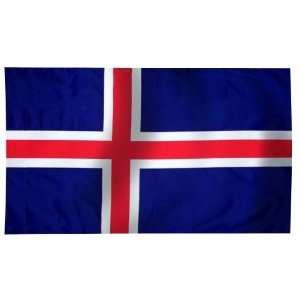  Iceland Flag 3X5 Foot Nylon PH Patio, Lawn & Garden