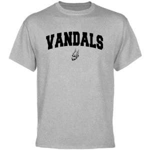  Idaho Vandals Tee  Idaho Vandals Ash Mascot Arch T Shirt 